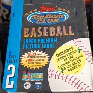 Topps stadium club 1993 series 2 unopened 24 seal pack box